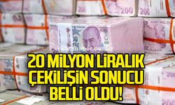 Milli Piyango'da 2. büyük ikramiye olan 20 milyon liralık çekilişin sonucu belli oldu!