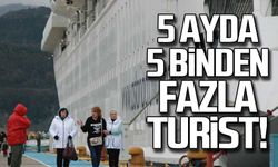 5 ayda 5 binden fazla turist ziyaret etti