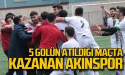 5 golün atıldığı maçta kazanan Akınspor