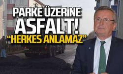 Parke üzerine asfalt! "Herkes anlamaz"