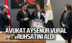 Avukat Ayşenur Vural ruhsatını aldı