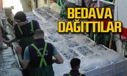 Tonlarca hamsi bedavaya dağıtıldı!