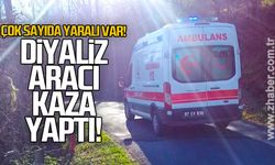 Diyaliz aracı kaza yaptı: Çok sayıda yaralılar var!