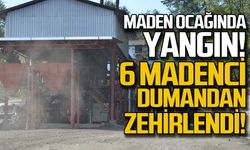 Çorum'da maden ocağında yangın... 6 işçi zehirlendi!
