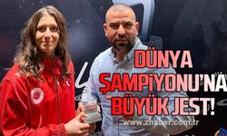 Dünya şampiyonuna büyük jest!