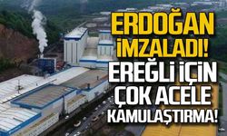 Erdoğan imzaladı... Kdz. Ereğli için çok acele kamulaştırma!