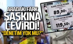 İki market arasındaki fiyat farkı şaşkına çevirdi!