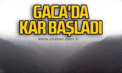 Gaca'da Kar Başladı