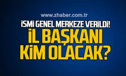İsmi genel merkeze verildi... İl başkanı kim olacak?