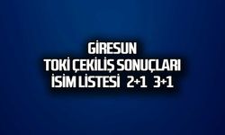 Giresun'da Toki Kura Çekiliş Sonuçları isim listesi 2+1 3+1