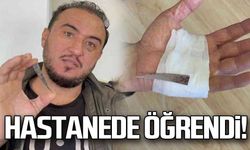 Elinin içinde bıçakla yaşamış... Hastanede öğrendi!