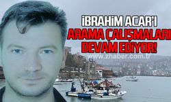 Tekneden düşen İbrahim Acar'ı arama çalışmaları devam ediyor!