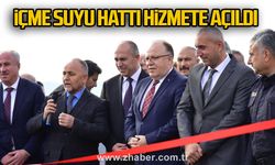 İçme suyu hattı hizmete açıldı