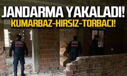 Kumarbaz-hırsız-torbacı... Jandarmadan kaçamadılar!