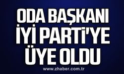 Oda başkanı İYİ Parti'ye üye oldu