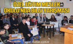 Özel Eğitim Meslek Okulu'nda bilgi yarışması