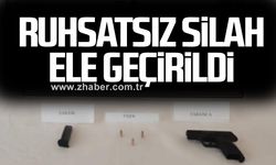 Ruhsatsız Silah Ele Geçirildi