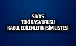 Sivas TOKİ kura çekiliş sonuçları Açıklandı. isim listesi
