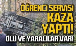 Zonguldak'ta öğrenci servisi kaza yaptı... Ölü ve yaralılar var!