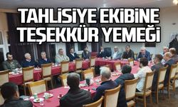 Tahlisiye ekibine teşekkür yemeği