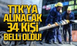 TTK'ya alınacak 34 kişi kura sonuçları belli oldu!