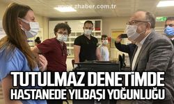 Tutulmaz denetimde...Hastanede yılbaşı yoğunluğu...