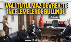 Vali Tutulmaz Devrek'te incelemelerde bulundu