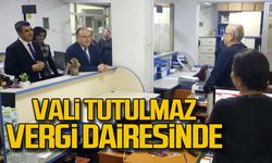 Vali Tutulmaz vergi dairesinde