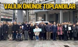 Engelliler Zonguldak Valiliği önünde toplandı