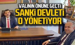 Valinin önüne geçti… Sanki devleti o yönetiyor
