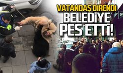 Vatandaş direndi... Belediye pes etti
