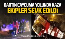 Bartın Çaycuma yolunda kaza, ekipler sevk edildi