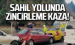 Zonguldak-Kozlu sahil yolunda zincirleme kaza!