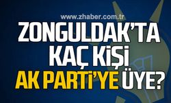 Zonguldak'ta kaç kişi AK Parti'ye üye?