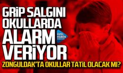 Grip salgını alarm veriyor! Zonguldak'ta okullar tatil olacak mı?