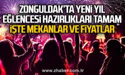 Zonguldak’ta yeni yıl eğlencesi hazırlıkları tamam.. İşte mekanlar ve fiyatlar…  