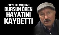 Dursun Ören hayatını kaybetti