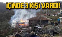 Zonguldak'ta yangın! 3 kişinin yaşadığı ev küle döndü!