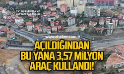 Açıldığından bu yana 3,57 milyon araç kullandı!