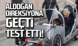Aldoğan direksiyona geçti... İlk kez test etti