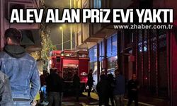 Alev alan priz evi yaktı