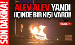 Zonguldak Bartın yolunda alev alev yandı!!
