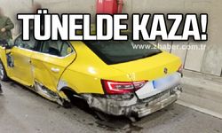 Amasra tünelinde trafik kazası