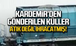 "Gönderilen küller atık değil ihracat malzemesi"