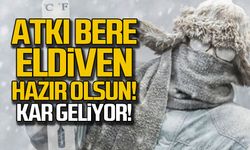 Atkı, bere, eldivenler hazır olsun... Kar geliyor!