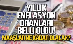 Yıllık enflasyon oranları belli oldu... Maaşlar ne kadar olacak?