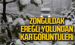 Zonguldak Ereğli yolundan anlık görüntüler