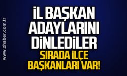 İl başkan adaylarını dinlediler... Sırada ilçe başkanları var!