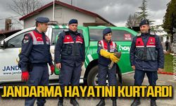 Jandarma hayatını kurtardı