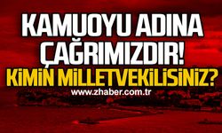 Kamuoyu adına çağrımızdır! Kimin milletvekilisiniz?